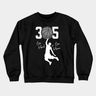 305 Miami Basketball Hoops Crewneck Sweatshirt